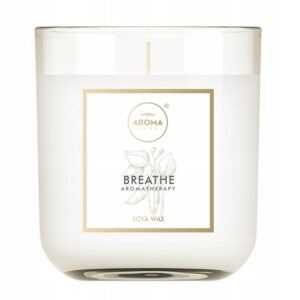 aroma home, breathe, candela profumata, 150 g
