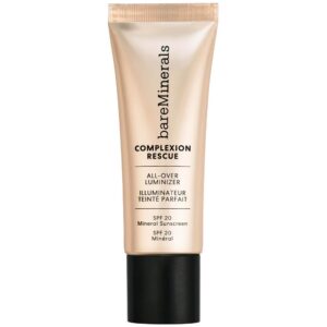 bareminerals, complexion rescue, highlighter liquido, oro rosa, spf 20, viso, 35 ml
