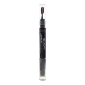 revlon, color stay, crema per sopracciglia matita & spazzola 2 in 1, 408, marrone medio, 1.1 g