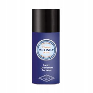 evaflor, whisky vintage, piccante, spray deodorante, per uomini, 150 ml