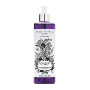 woods of windsor, blackberry & thyme, idratante, gel per le mani, 350 ml