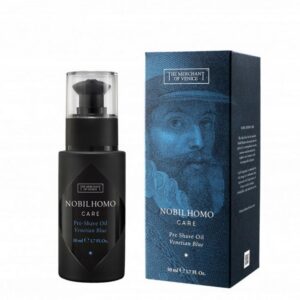 the merchant of venice, venetian blue, olio d'oliva, idratante & ammorbidente, olio pre rasatura, 50 ml