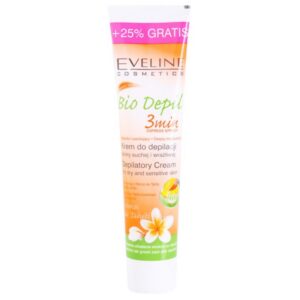 eveline cosmetics, bio depil, mango, liscio, crema depilatoria, pelle sensibile, 125 ml