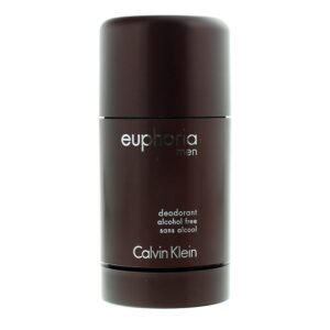 calvin klein, euphoria, antitraspirante, stick deodorante, per uomini, 75 g