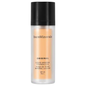bareminerals, original liquid mineral, luminoso, fondotinta liquido, 08, luce, spf 20, 30 ml