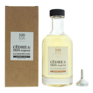 100 bon, cedre & iris soyeux, eau de parfum, unisex, ricarica, 200 ml