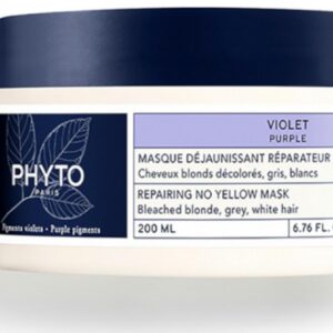phyto, anti yellow mask phyto violet, maschera crema trattamento capelli, riparazione, 200 ml