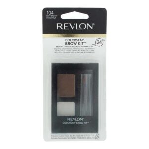 revlon, colorstay, palette per sopracciglia, 104, marrone morbido, 1.1 g