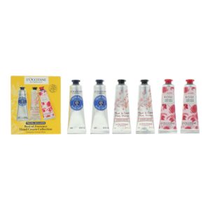 impostare, l'occitane en provence, best of provance, burro di karité, idratante, crema per le mani, 6 pz, 30 ml