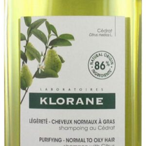 klorane, citrus, senza parabeni, shampoo per capelli, pulizia, 200 ml