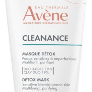avene, cleanance, cleansing & exfoliation, maschera di argilla, 50 ml