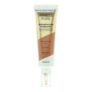 max factor, miracle pure, fondotinta liquido & siero 2 in 1, moka, 93, spf30, 30 ml