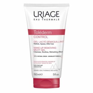 uriage, toléderm, calmante, gel detergente e struccante 2 in 1, 150 ml