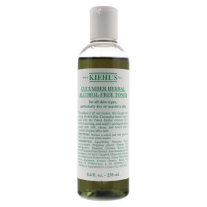 kiehl's, cucumber, senza alcol, calma e lenisce, lozione tonica, viso, 250 ml