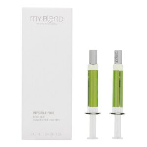 set duo, clarins, my blend, minimizzazione dei pori, concentrati, per il viso, 2 pz, 2 ml