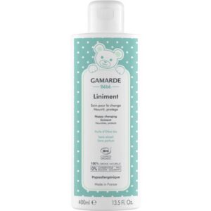 gamarde, baby liniment, bio, nourishes & protects, daily diaper changes, lozione, 400 ml