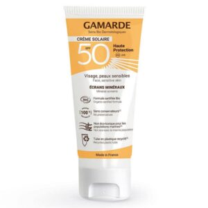 gamarde, gamarde, bio, protezione solare, crema solare, per il viso, spf 50, 40 ml