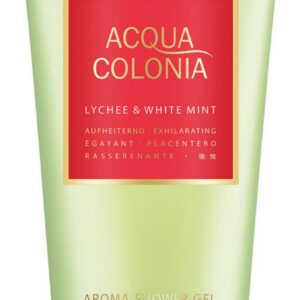 4711, acqua colonia, lychee & white mint, idratante, gel doccia, corpo, tutti i tipi di pelle, 200 ml