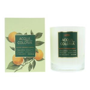 4711, acqua colonia, arancia rossa e basilico, candela profumata, 180 g