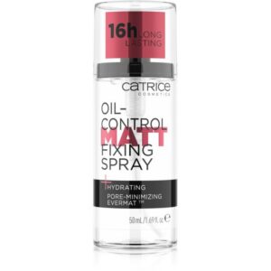 catrice, oil control matt fixing, opacizzante, spray fissante per trucco, 50 ml