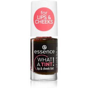 essence, what a tint!, balsamo labbra e guance 2 in 1, 01, bacio da una rosa, 4.9 ml