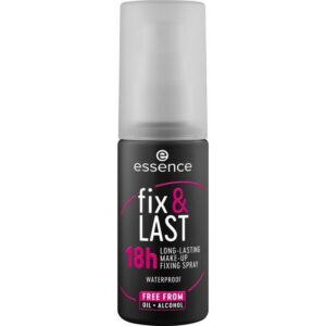 essence, fix & last, impermeabile, spray fissante per trucco, 50 ml