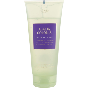 4711, acqua colonia, colonia saffron & iris, idratante, gel doccia, tutti i tipi di pelle, 200 ml