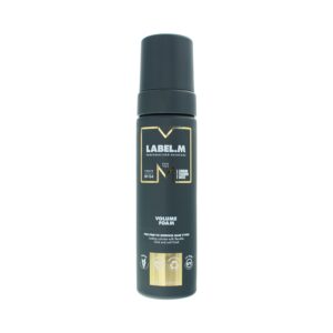 label.m, volume, mousse per styling capelli, volume e condizione, tenuta flessibile, 200 ml