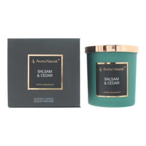 aroma naturals, balsam & cedar, candela profumata, 215 g