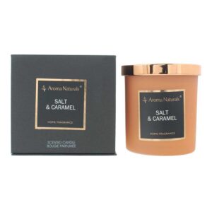 aroma naturals, salt & caramel, candela profumata, 215 g