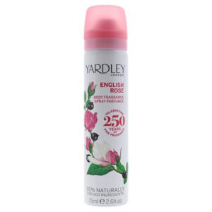 yardley, english rose, spray profumato, per le donne, 75 ml