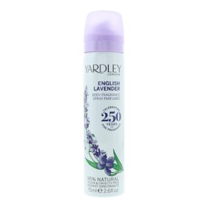 yardley, english lavender, spray deodorante, per le donne, 75 ml