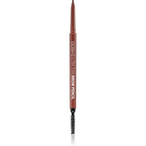 gosh, ultra thin, senza profumo, opaco, eyeliner liquido per sopracciglia, 001, marrone, 0.09 g