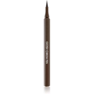 gosh, brow pen, microblading, eyeliner liquido per sopracciglia, marrone scuro, 1.1 ml