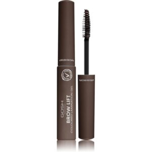 gosh, brow lift, effetto laminazione, gel per sopracciglia, 001, grigio marrone, 3 ml