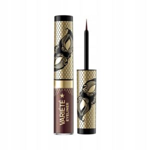 eveline cosmetics, variete, friggente, eyeliner liquido, 02, shiny brown, 4 ml