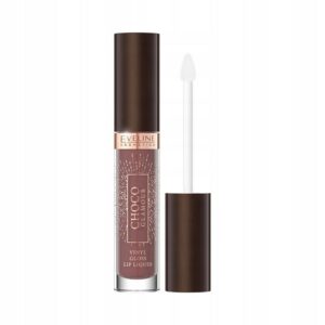 eveline cosmetics, choco glamour, lucidalabbra, 02, deep cherry chocolate, 4.5 ml