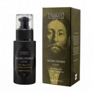 the merchant of venice, nobil homo care, olio d'oliva, idratante & ammorbidente, olio pre rasatura, 50 ml