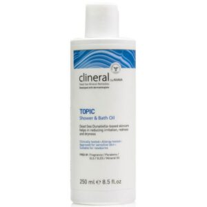 ahava, clineral topic, idratante, calma, olio da doccia, corpo, dry, 250 ml