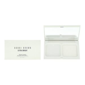 bobbi brown, extra bright, custodia compatta in plastica vuota per fondotinta in polvere
