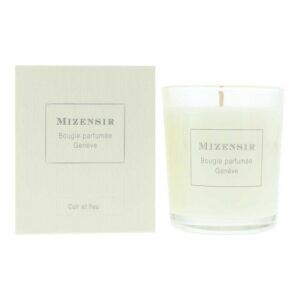 mizensir, cuir et feu, legnoso, candela profumata, 90 g