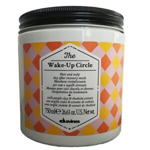 davines, the wake up circle, maschera di argilla per trattamento capelli, restoring, 750 ml