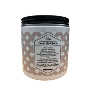 davines, the let it go circle, maschera crema trattamento capelli, moisturization, frizz control, 750 ml