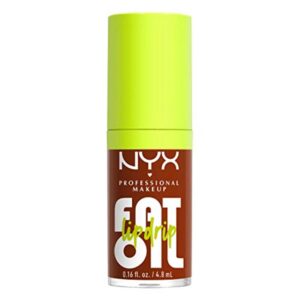nyx, fat oil lip drip, vegano, lucido, olio per le labbra, non trovato, scrollin, 4.8 ml