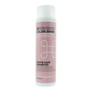 intercosmo, color & shine, shampoo per capelli, per la neutralizzazione dei toni gialli, 300 ml