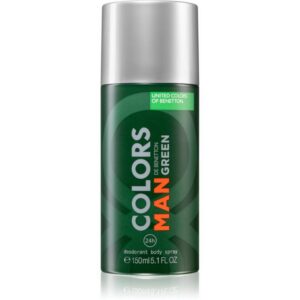 benetton, colors de benetton green, antitraspirante, dynamic, spray deodorante, per uomini, 150 ml