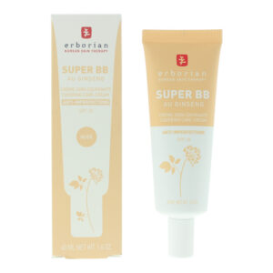 erborian, super bb, ginseng, alta copertura, crema bb, nudo, spf 20, 40 ml