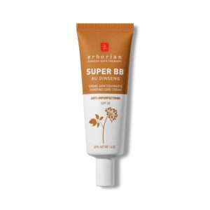 erborian, super bb, ginseng, alta copertura, crema bb, 20, caramello, spf 20, 40 ml