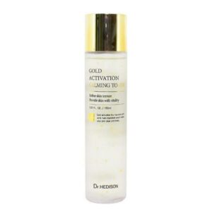 dr. hedison, gold activation, calmante, lozione tonica, 150 ml