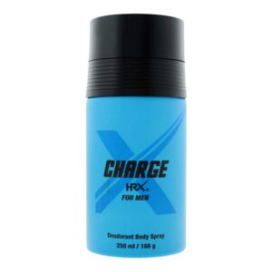 hrx, charge, spray deodorante, per uomini, 250 ml